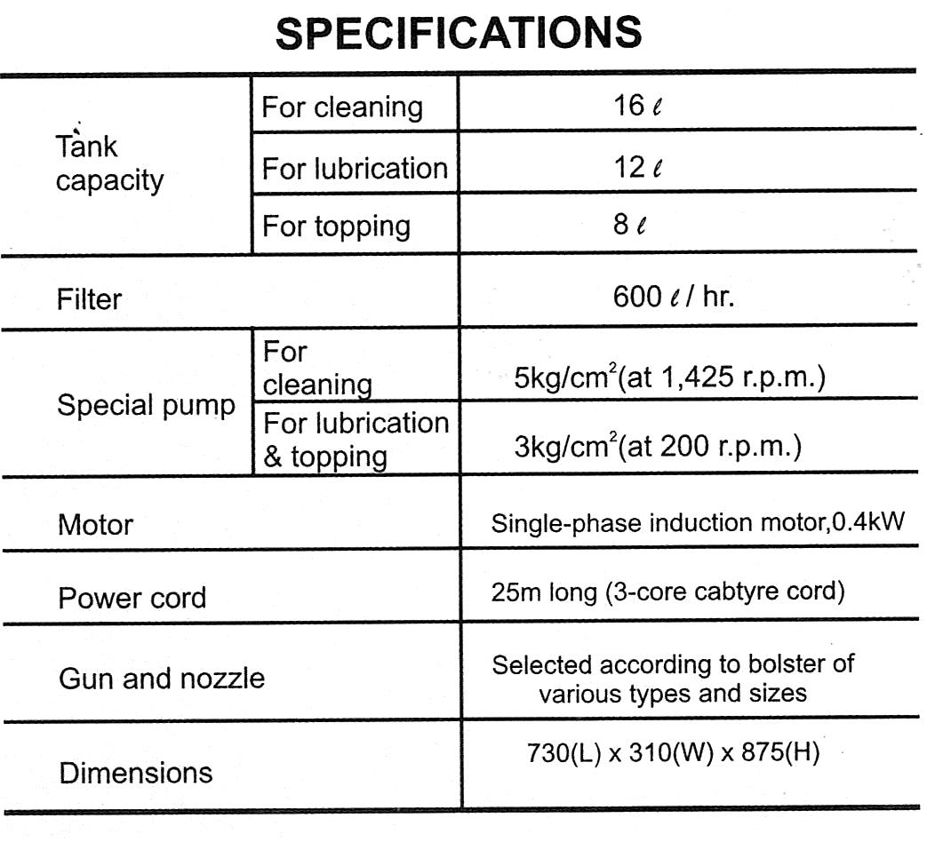 Textile Spindle Cleaning Equipment